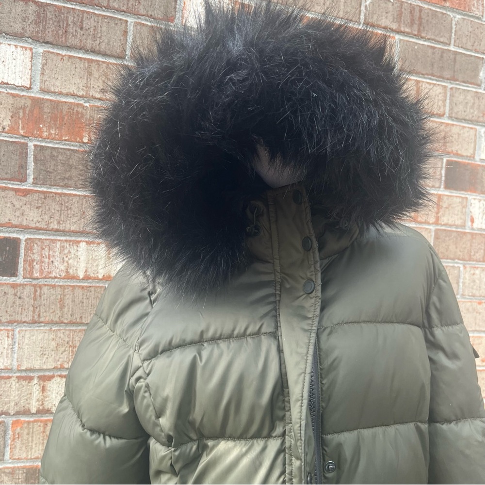 Calvin Klein Sorona Aura 0° F Puffer Coat Women's Size M Forrest Green - Picture 5 of 13